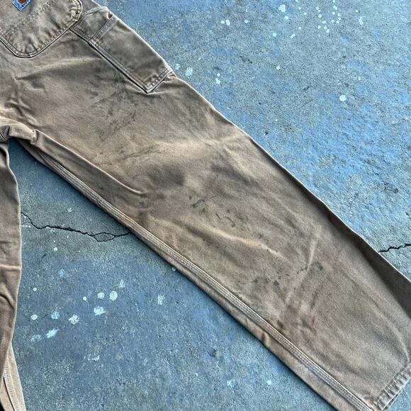 Vintage carhartt brown double knee work wear carpenter pants - Picture 7 of 9